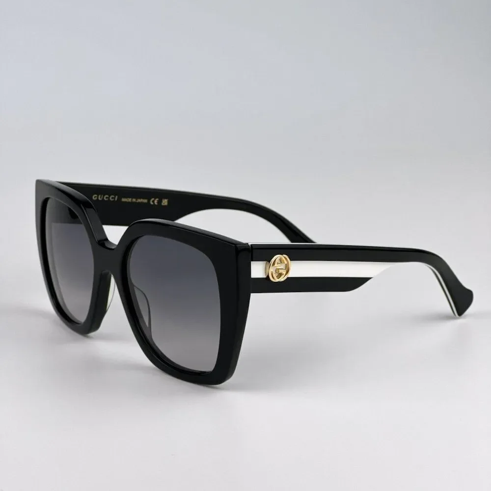 NEW Gucci GG1300S 004 Black Gray Gradient Square Women Sunglasses GG 1300S